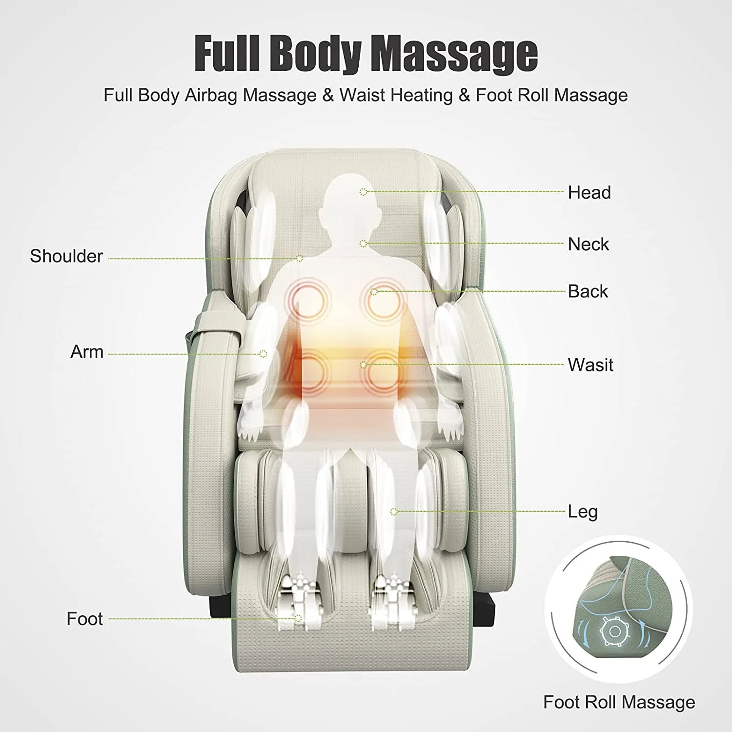 Zenart-01 Massage Chair green